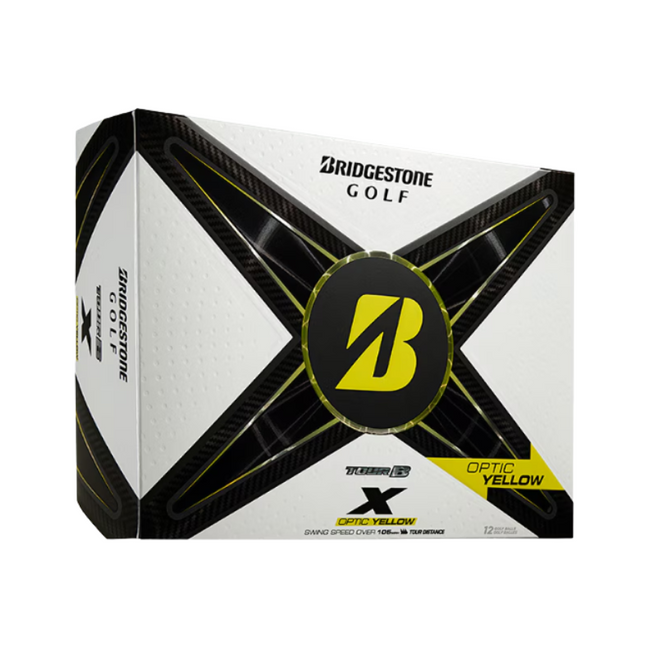 Bridgestone Tour B X - balles de golf personnalisées - Jaune