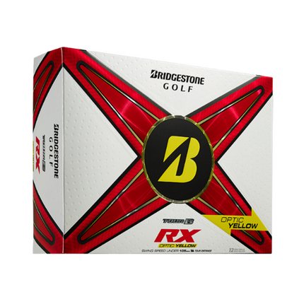 Bridgestone Tour B RX - balles de golf personnalisées - Jaune