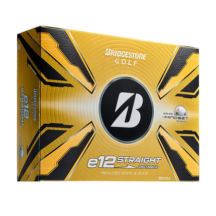 Bridgestone e12 Straight - balles de golf personnalisées - Blanc