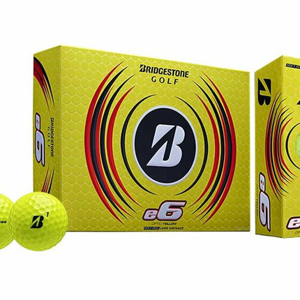 Bridgestone e6 - balles de golf personnalisées - Jaune