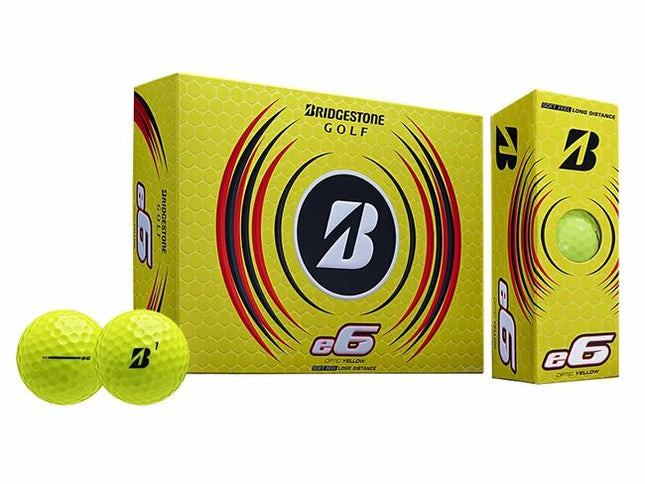 Bridgestone e6 - balles de golf personnalisées - Jaune