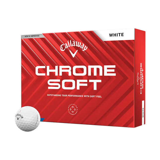 Callaway Chrome Soft - déjà personnalisées avec logo - Blanc