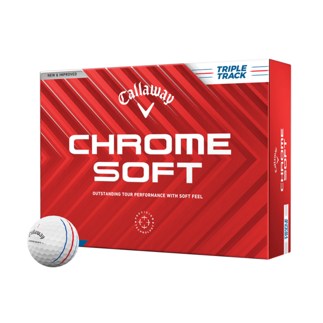 Callaway Chrome Soft Triple Track - balles de golf personnalisées
