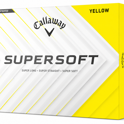 Callaway Supersoft - balles de golf personnalisées - Jaune