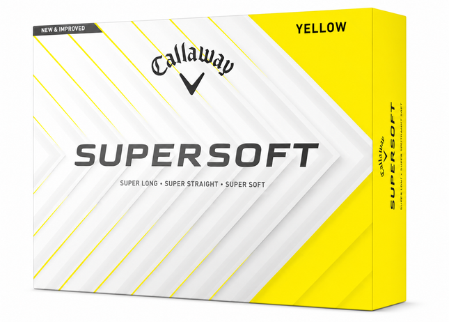 Callaway Supersoft - balles de golf personnalisées - Jaune