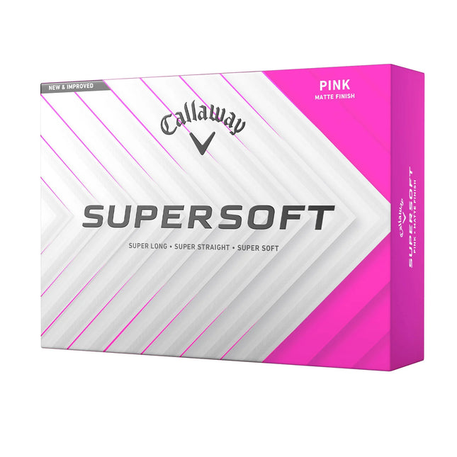 Callaway Supersoft - balles de golf personnalisées - Rose