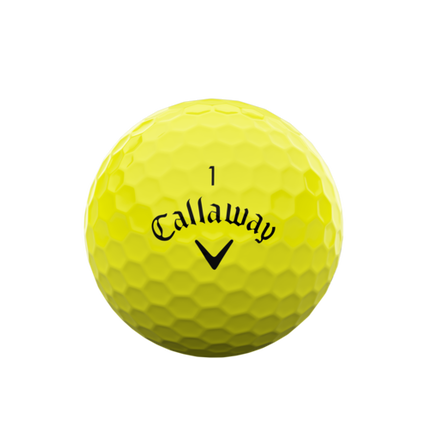 Callaway Supersoft - balles de golf personnalisées - Jaune