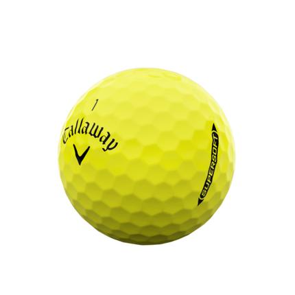 Callaway Supersoft - balles de golf personnalisées - Jaune