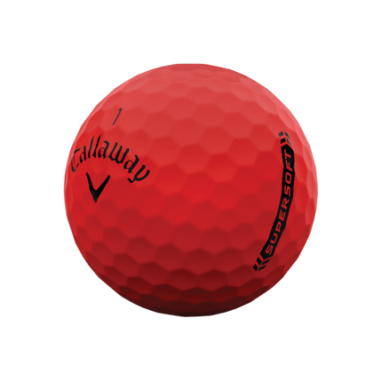 Callaway Supersoft - balles de golf personnalisées - Rouge