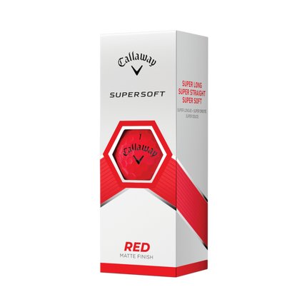 Callaway Supersoft - balles de golf personnalisées - Rouge