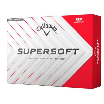 Callaway Supersoft - balles de golf personnalisées - Rouge