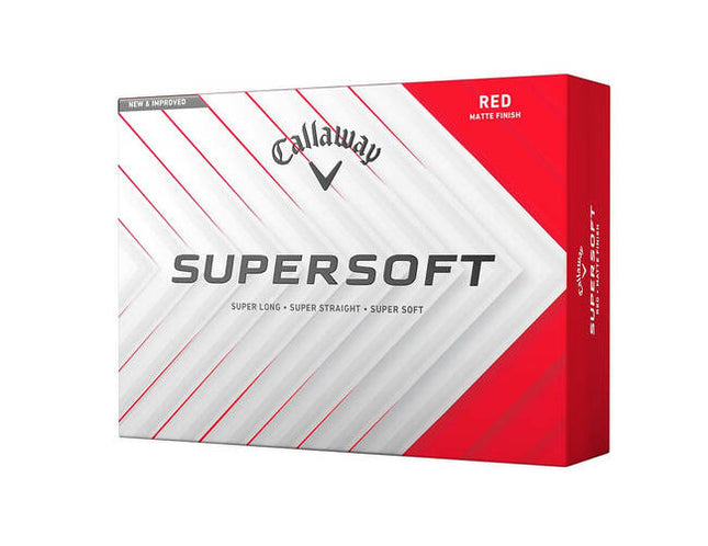 Callaway Supersoft - balles de golf personnalisées - Rouge