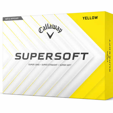 Callaway Supersoft - déjà personnalisées avec logo - Jaune