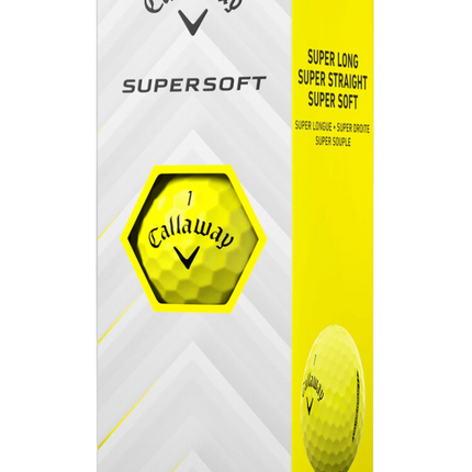 Callaway Supersoft - balles de golf vierges - Jaune