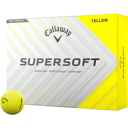 Callaway Supersoft - balles de golf vierges - Jaune