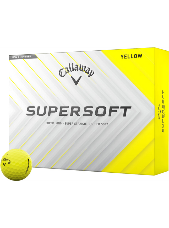 Callaway Supersoft - balles de golf vierges - Jaune