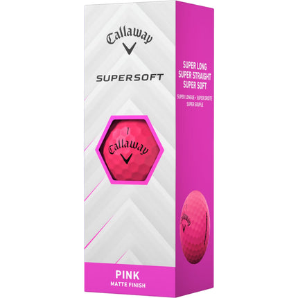Callaway Supersoft - balles de golf vierges - Rose