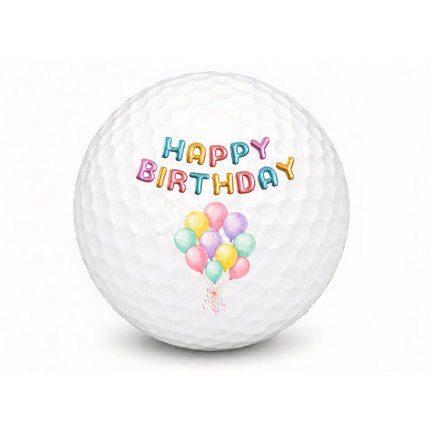 Balle de golf Happy Birthday - Wilson Smart Core - Drapeau