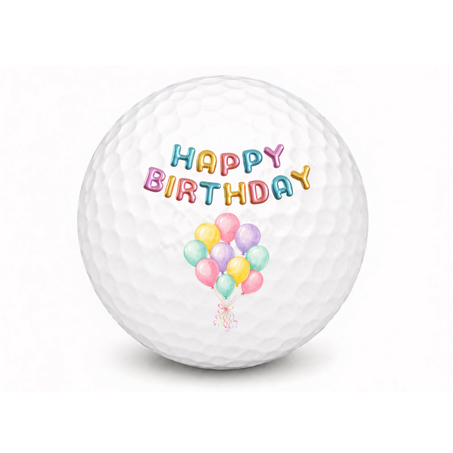 Balle de golf Happy Birthday - Wilson Smart Core - Drapeau
