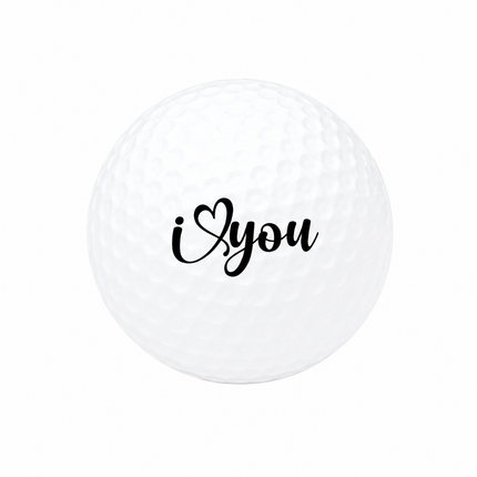 Balle de golf I Love You - Wilson Smart Core - Noir