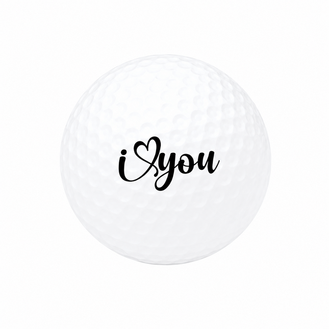 Balle de golf I Love You - Wilson Smart Core - Noir