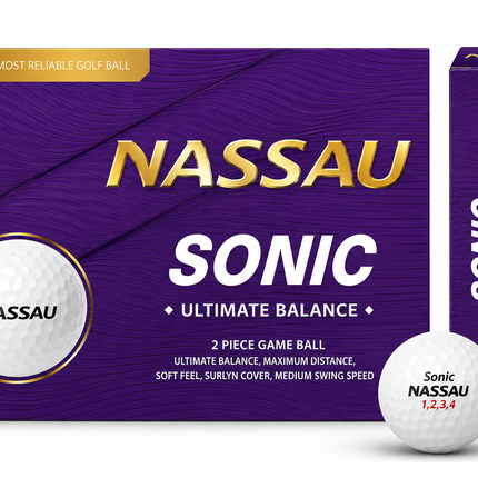 Nassau Sonic - balles de golf vierges
