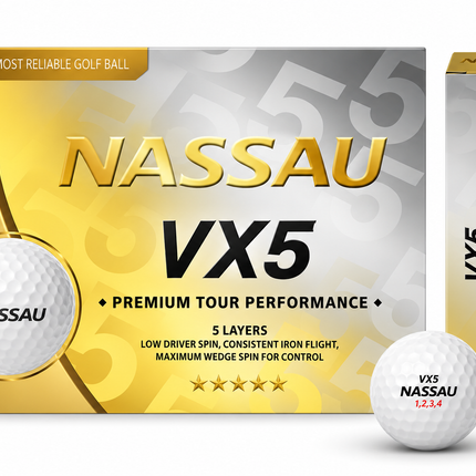 Nassau VX5 - balles de golf vierges