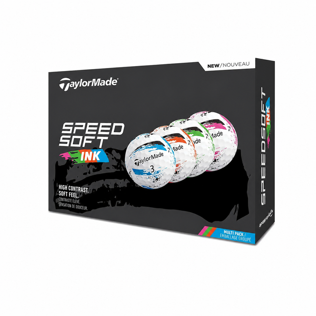 TaylorMade SpeedSoft Ink - balles de golf vierges - Multicolore