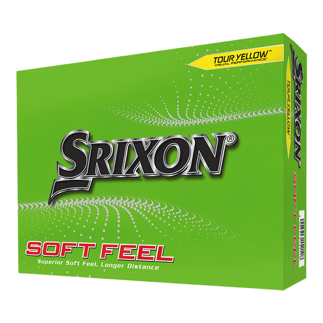 Srixon Soft Feel - balles de golf personnalisées - Jaune