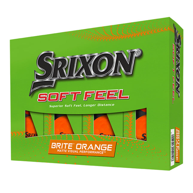 Srixon Soft Feel Brite - balles de golf personnalisées - Orange