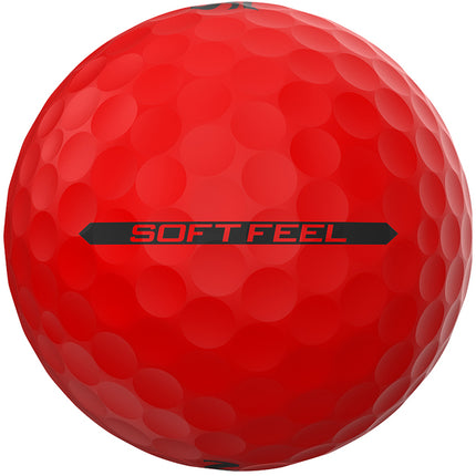 Srixon Soft Feel Brite - balles de golf personnalisées - Rouge
