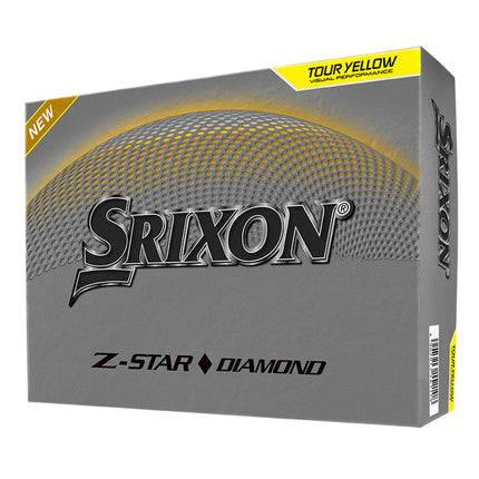 Srixon ZStar Diamond - balles de golf personnalisées - Jaune