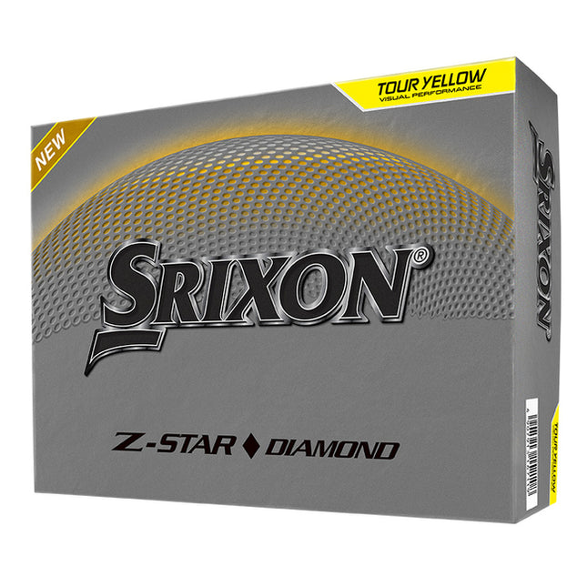 Srixon ZStar Diamond - balles de golf personnalisées - Jaune