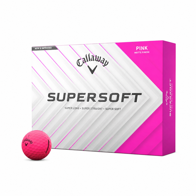 Callaway Supersoft - balles de golf vierges - Rose