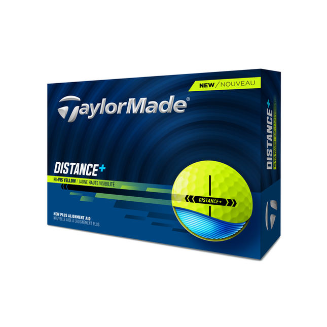 TaylorMade Distance+ - balles de golf personnalisées - Jaune