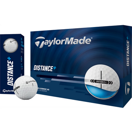 TaylorMade Distance+ - balles de golf vierges - Blanc