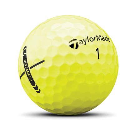 TaylorMade Distance+ - balles de golf vierges - Jaune
