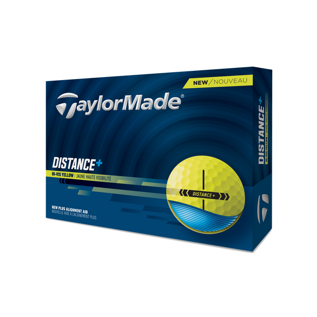 TaylorMade Distance+ - balles de golf vierges - Jaune