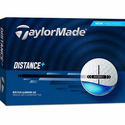TaylorMade Distance+ - balles de golf vierges - Blanc