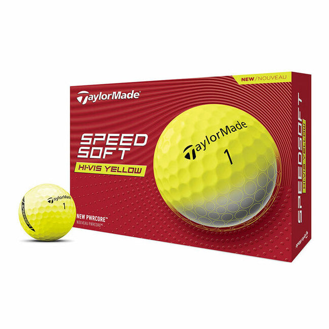 TaylorMade Speed Soft - balles de golf personnalisées - Jaune
