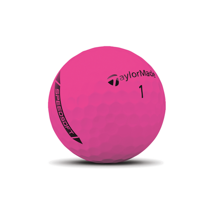TaylorMade Speed Soft - balles de golf personnalisées - Rose