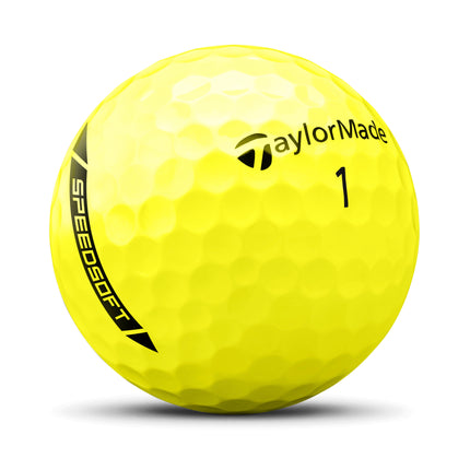 TaylorMade SpeedSoft Hi-Vis - balles de golf vierges - Jaune