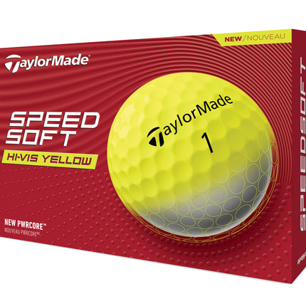 TaylorMade SpeedSoft Hi-Vis - balles de golf vierges - Jaune