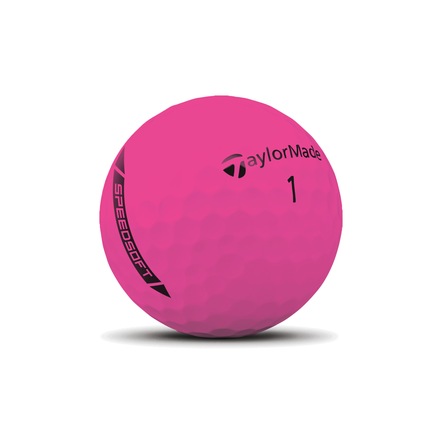 TaylorMade SpeedSoft Hi-Vis - balles de golf vierges - Rose