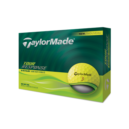 TaylorMade Tour Response - balles de golf personnalisées - Jaune