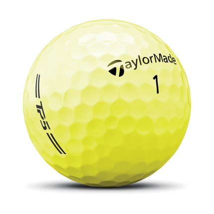 TaylorMade TP5 Hi-Vis - balles de golf vierges - Jaune