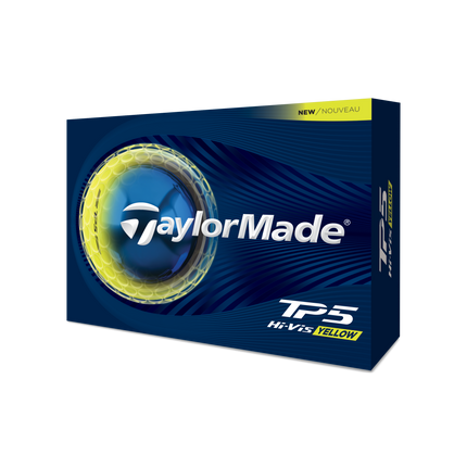 TaylorMade TP5 Hi-Vis - balles de golf vierges - Jaune