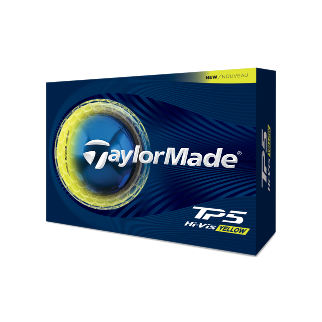 TaylorMade TP5 Hi-Vis - balles de golf vierges - Jaune