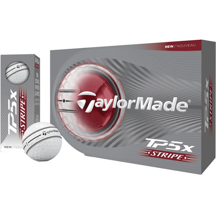TaylorMade TP5X Stripe - balles de golf vierges