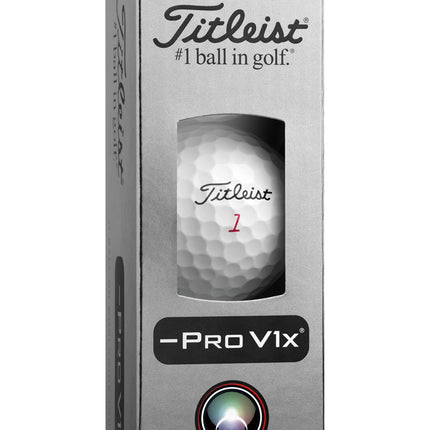 Titleist Pro V1X Left Dash - balles de golf personnalisées - Blanc